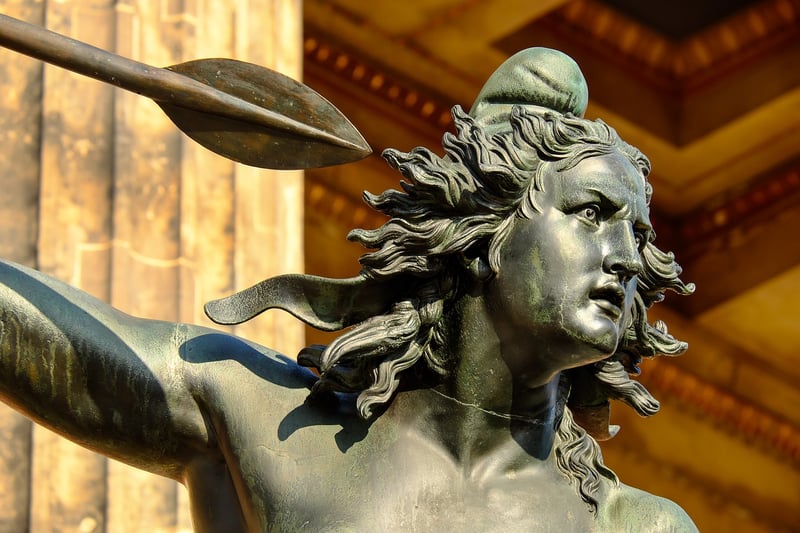 Sculpture in a garden